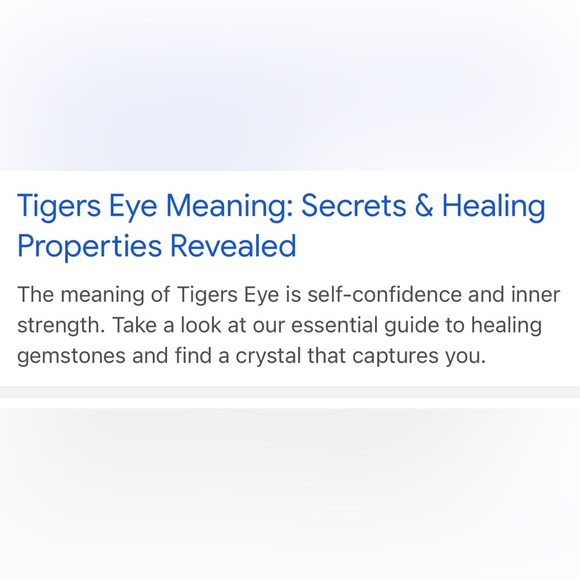 Tiger Eye Crystal or worry stone - Picture 5 of 5